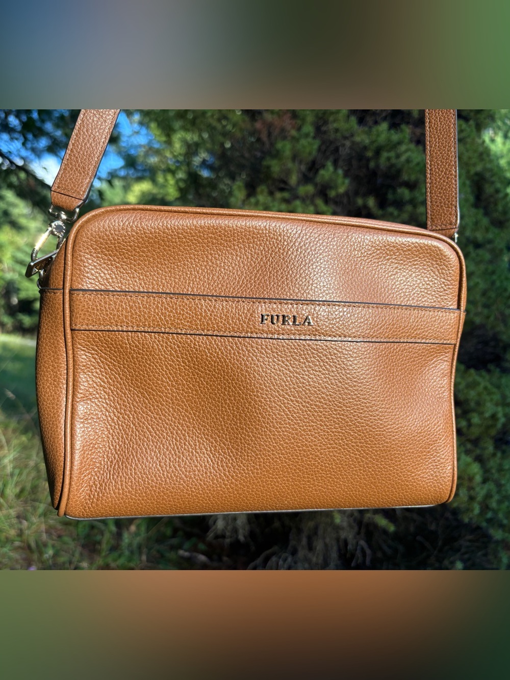 Furla Pebbled Leather Crossbody Bag